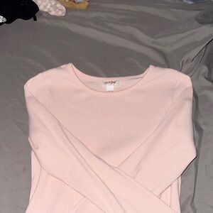 Old Navy Light Pink Long Sleeve Tee